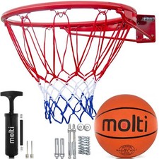 molti HangRing Ø45 cm ensemble d'anneaux de basket-ball avec balle et pompe...