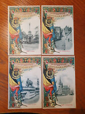 CPA Lot de 4 Cartes Postales Anciennes Illustrées 75ème indépendance Belgique