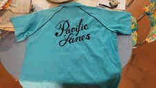 RARE 50's 60's CHEMISE BOWLING BLEU PACIFIC LANES KING LOUIE TAILLE L M. IN USA