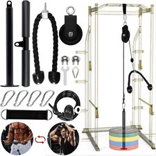 Poulie Musculation Fitness Cable Machine Musculation Poulie Tirage Maison Ent...