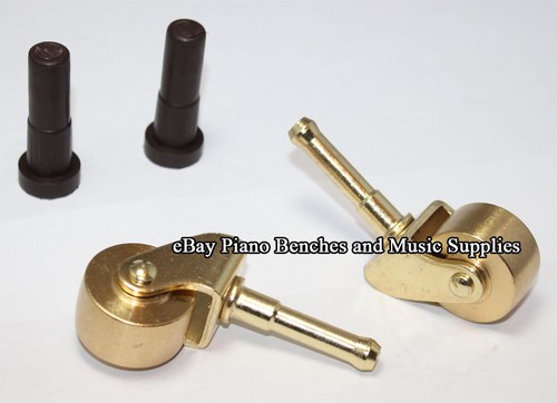 Brass piano wheels for spinet - piano,