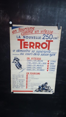 Affiche moto terrot - moto,