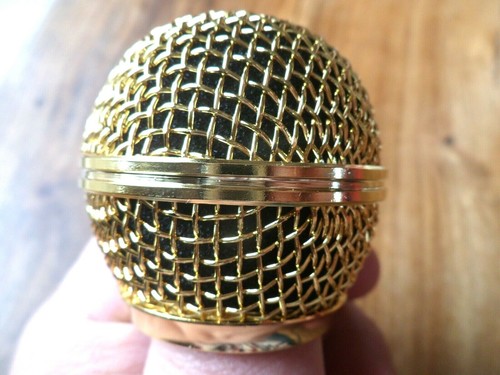 Grille dore pour micro shure - grille,
