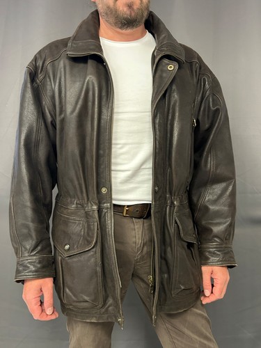 Manteau cuir véritable