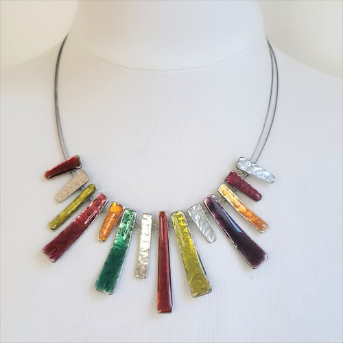 Collier plastron métal - plastron,