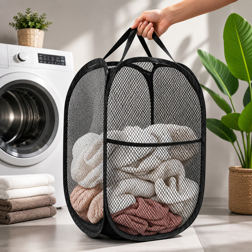 Panier linge pliable grande - à,