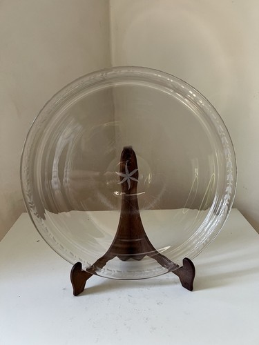 Ancien plat tarte cristal - plat,