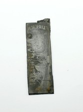 RARE PLAQUE MATRICE IMPRIMERIE KRATZ-BOUSSAC EN ALLIAGE METAL, CATALOGUE EURÉKA