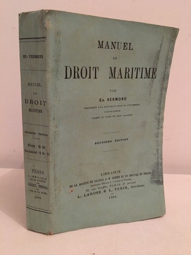 Manuel dde droit - dde, maritimz