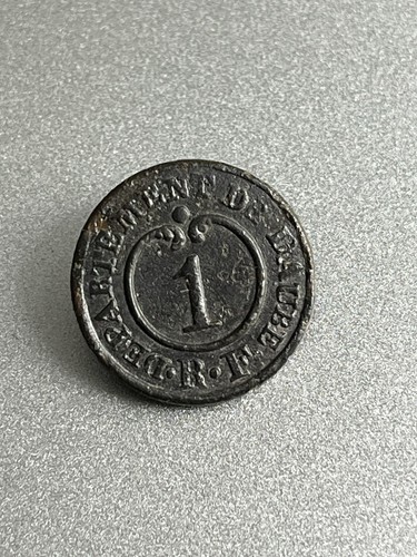 Bouton 1er departement - 1er, de