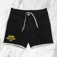 SUNDEK Short De Bain Homme Noir Palmiers Brodés Taille 40 / 54 ITA