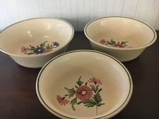 3 saladiers en faïence de Saint clément (le lot)