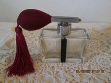 FLACON DE PARFUM EN VERRE DE KARL PALDA VAPORISATEUR PERFUME GLASS BOTTLE VINTAG