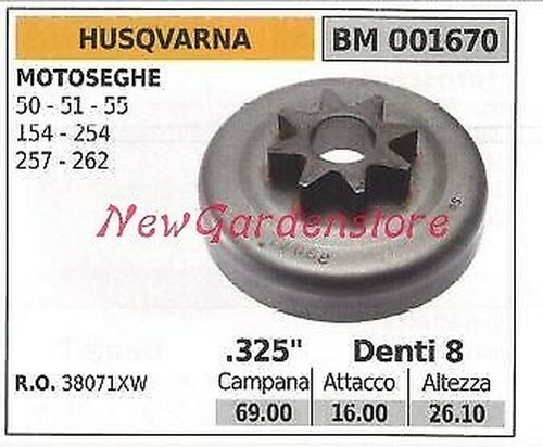 Pignon husqvarna moteur - husqvarna,