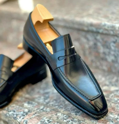 Mocassins affaires cuir - en,