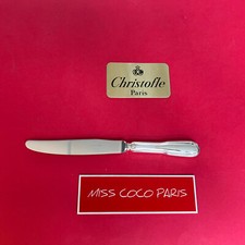 COUTEAU TABLE CHINON 24,5 CM CHRISTOFLE FRANCE  METAL ARGENTE TRÈS BEL ÉTAT