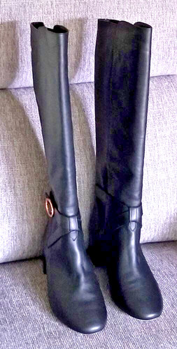 New repetto black leather - new,