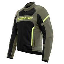 Dainese Air Frame 3 Tex-Jacket (Vert/Noir/Jaune Fluo) Taille: 56