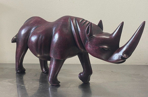Statue africaine rhinocéros - africaine,,