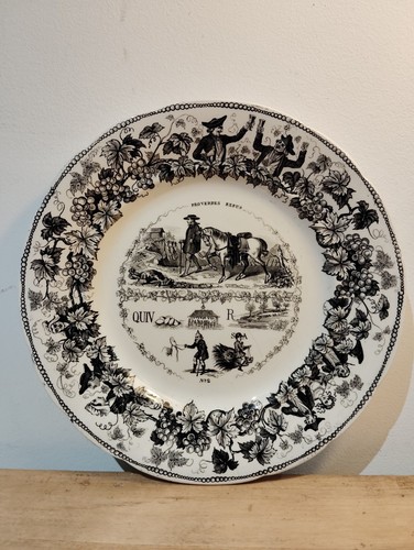 Assiette parlante ancienne - parlante,