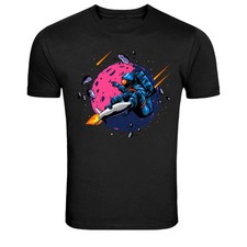Astronaut Riding Rocket Space