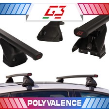 Acier Noir Barres de toit pour VW Touran 1 I 1T 03-10 (sur le bord de toit) C9