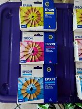 LOT DE 3 CARTOUCHES D ENCRE EPSON ORIGINAL MAGENTA T0323/YELLOW TO324/CYAN TO322