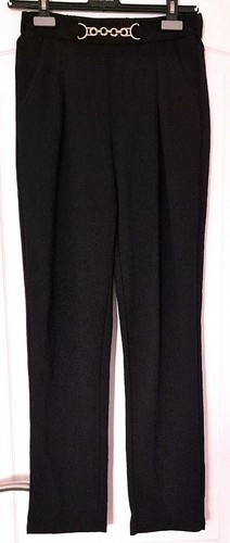 Pantalon noir taille - taille, haute