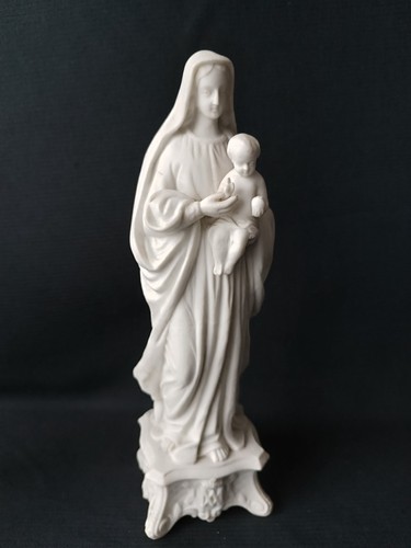 Statue vierge biscuit - vierge, en