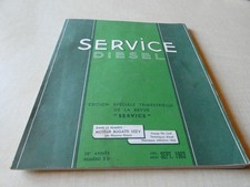 SERVICE DIESEL N 3 D .MOTEUR BUGATTI 102 V ( EX HISPANO SUIZA) tbe