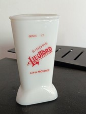 Porte paille Sirops LIEUTARD AIX EN PROVENCE en opaline