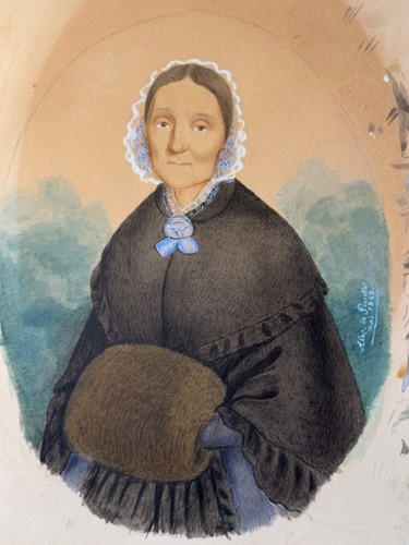 Aquarelle 1848 portrait - aquarelle,