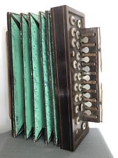 Rare et Bel Ancien Accordéon Romantique Diatonique Charles X Époque 19ème