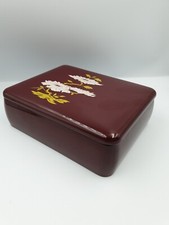 BOITE ANCIENNE EN LAQUE DU JAPON .Coffret à bijoux