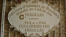 PLAQUE CONCOURS ANIMAUX DE