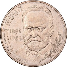 France, 10 Francs, 1985, Victor Hugo, Cupro-nickel, TTB, Gadoury:819, KM:956