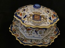 ANCIENNE  BONBONNIERE DESVRES GÉO MARTEL DÉCOR ROUEN 