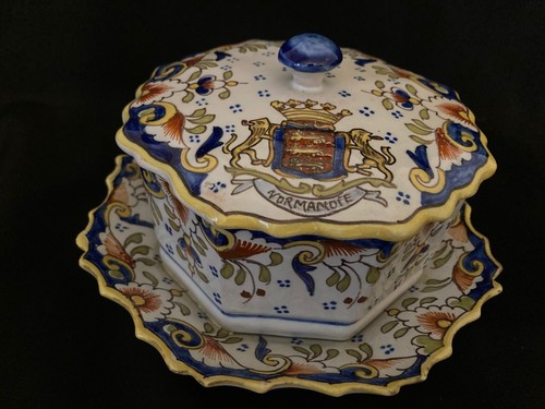 Ancienne bonbonniere desvres - bonbonniere,