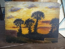 Huile Sur Panneau De Bois &