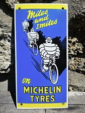 Plaque émaillée MICHELIN Vélo Enamel Sign no Dunlop Continental  Pirelli  Tdf