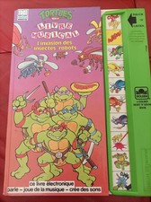 RARE - LIVRE MUSICAL TORTUES NINJA - VINTAGE 1991