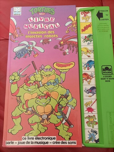 Rare livre musical tortues - -,