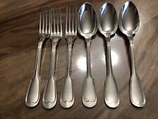 6 Grand couvert de table Ercuis Filet Chinon