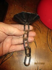 Ancienne Chaine d'ancien Lustre fer Plafonnier Cage Lanterne Outil Déco