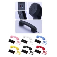 Récepteur combiné téléphone rétro filaire type C pour audio clair et utilis