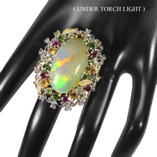 925 Bague en Argent Ovale