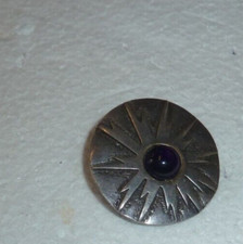 belle broche  bouclier Inca en