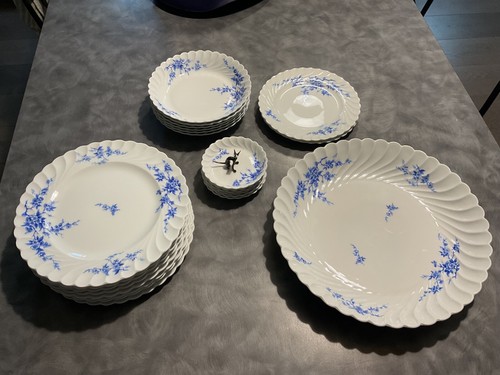 Service haviland torsade - , bleu