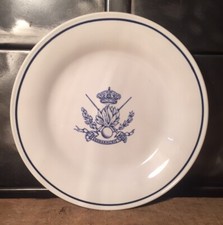 Assiette Céramique Boch La Louvière Gendarmerie Diamètre 20,3 Cm