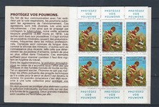 G-  019A- CARNET  BIENFAISANCE 1974 avec 6 TPs avec PUB  * * (TUBERCULOSE ) TB